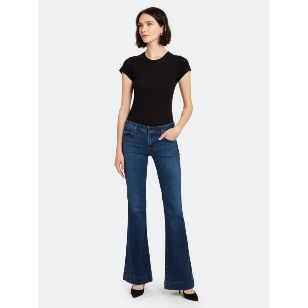 J BRAND high Rise Flare jeans dark wash